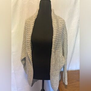 Aeropostale XS Gray Knit Sweater Open Cardigan